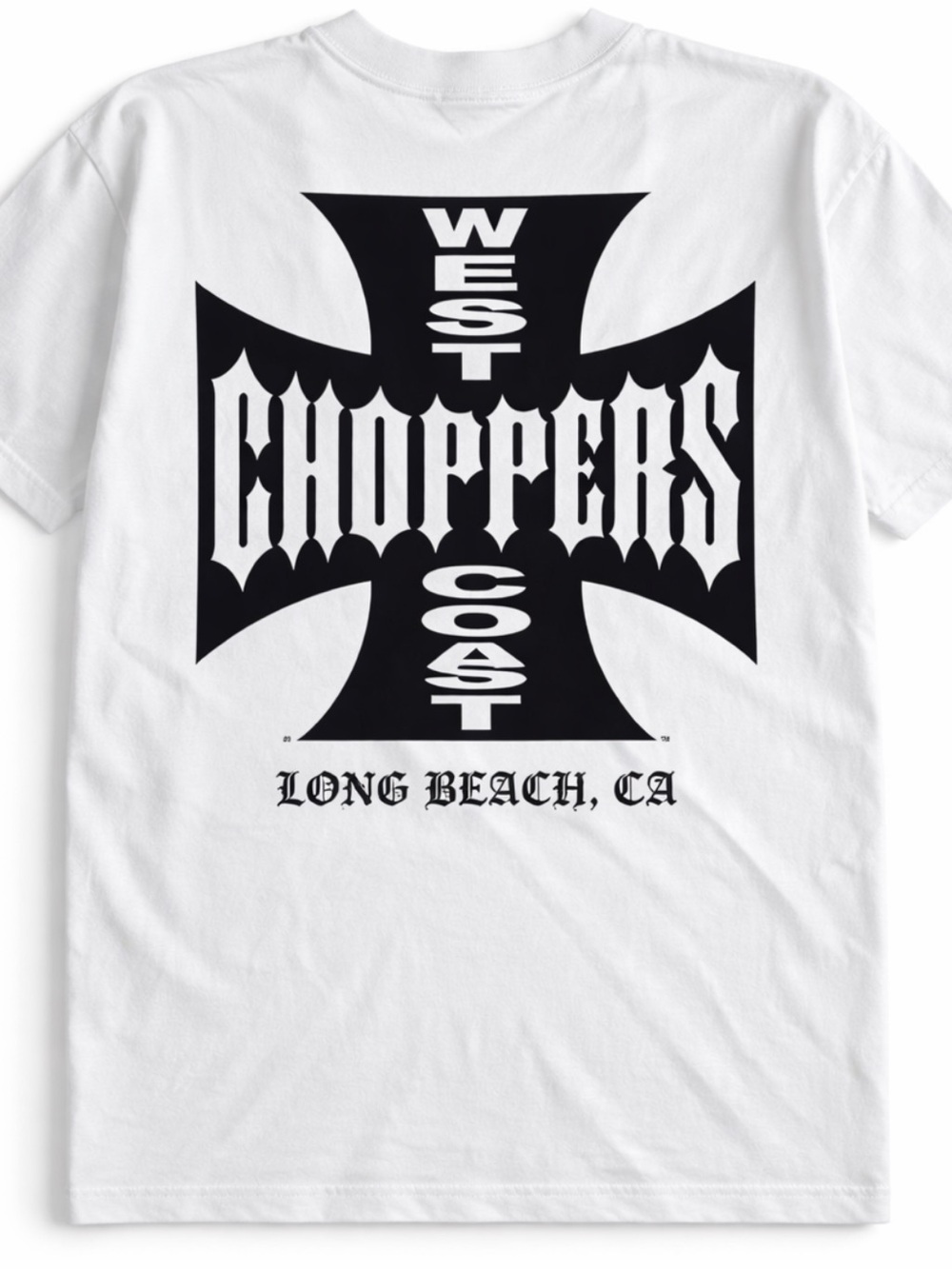 West Coast Choppers White Graphic Tee - Long Beach New Vintage size XL